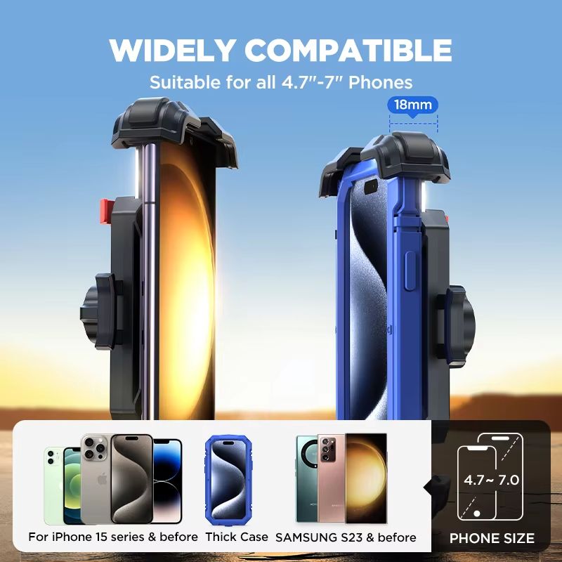 Joyroom Motorcycle Phone Mount  UltraStable Bike Phone Holder With Secure Handlebar Clamp For Scoot 4