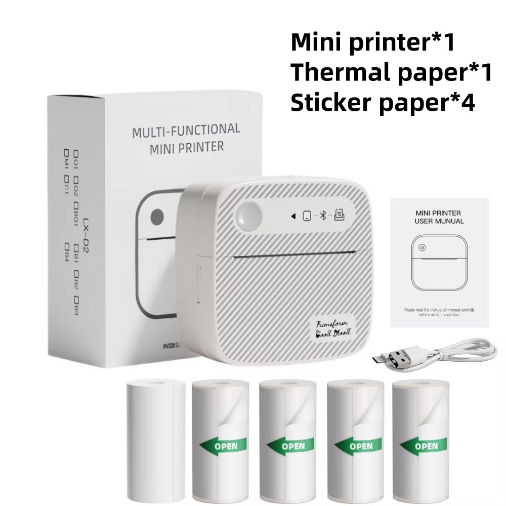 DOLEWA B3 Portable Mini Printer  Wireless Bluetooth Inkless Sticker  Label Maker For Office School  9