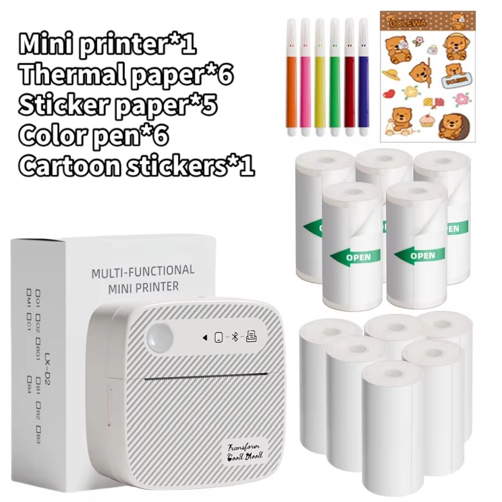 DOLEWA B3 Portable Mini Printer  Wireless Bluetooth Inkless Sticker  Label Maker For Office School  13