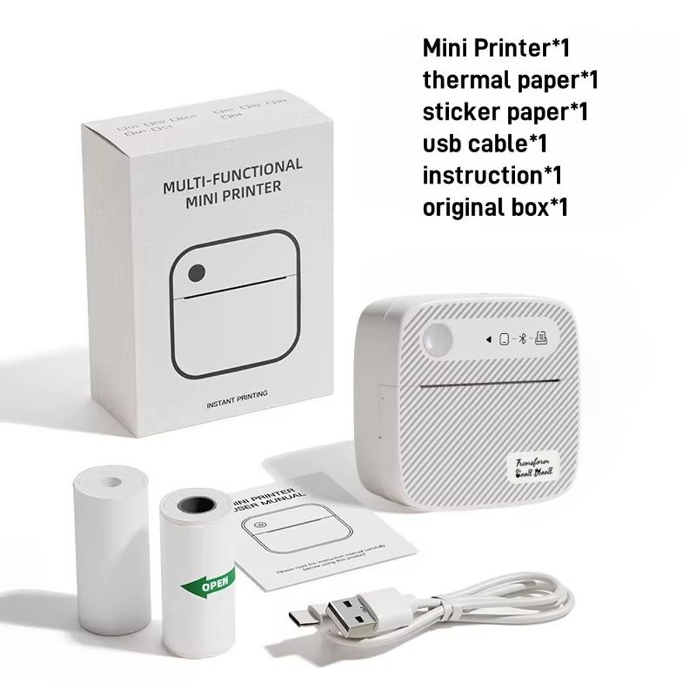 DOLEWA B3 Portable Mini Printer  Wireless Bluetooth Inkless Sticker  Label Maker For Office School  7