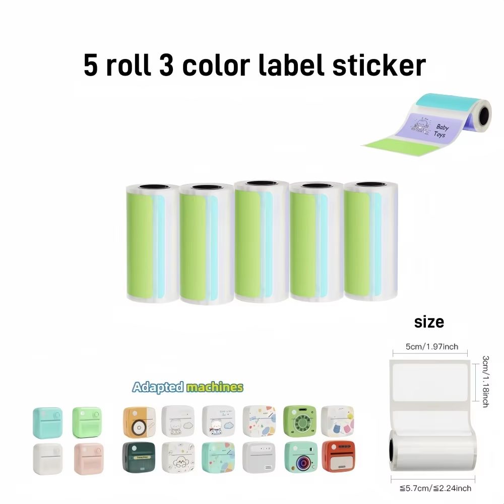 DOLEWA B3 Portable Mini Printer  Wireless Bluetooth Inkless Sticker  Label Maker For Office School  18