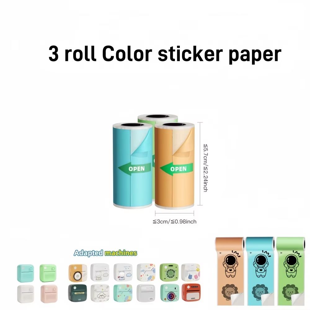 DOLEWA B3 Portable Mini Printer  Wireless Bluetooth Inkless Sticker  Label Maker For Office School  22