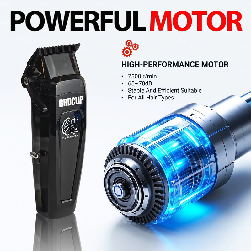 BRDCLIP BRD 106 Professional Hair Clipper  Electric Barber Trimmer For Men With 7500RPM Motor  5Adj 2