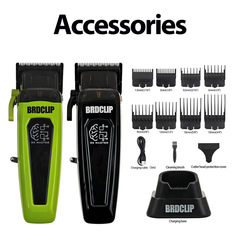 BRDCLIP BRD 106 Professional Hair Clipper  Electric Barber Trimmer For Men With 7500RPM Motor  5Adj 5