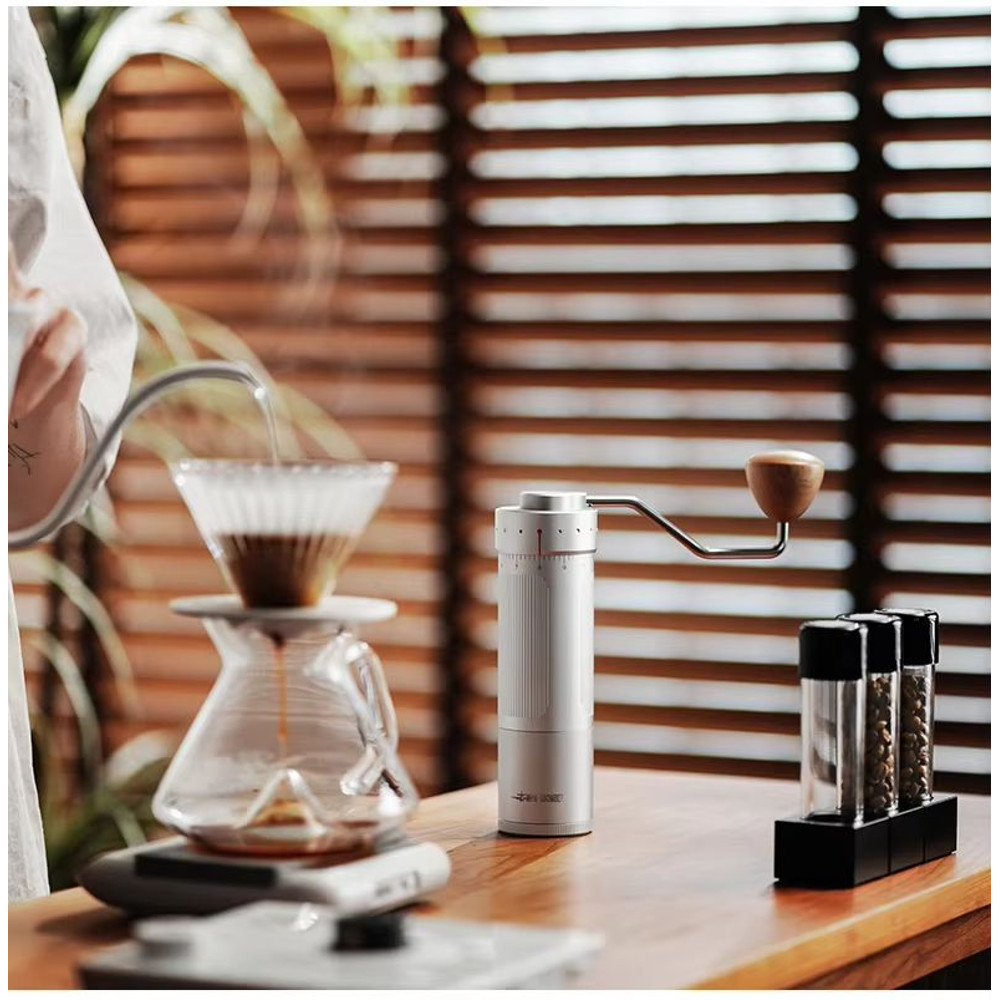 MHW3BOMBER Manual Coffee Grinder Adjustable Stainless Steel Conical Burr Grinder For Espresso Pou 5