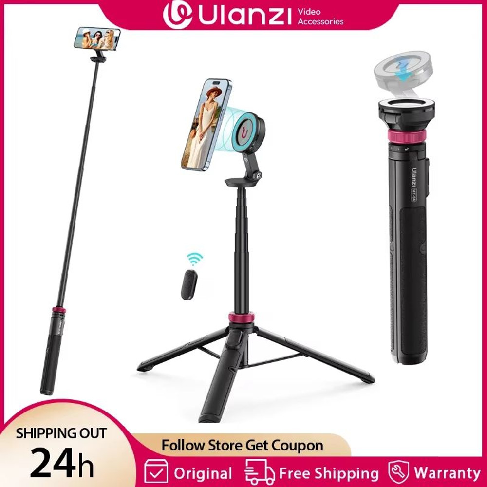 Ulanzi MT84 MagSafe Selfie Stick Tripod  153M Phone Tripod With Bluetooth Remote For IPhone Vloggin 0
