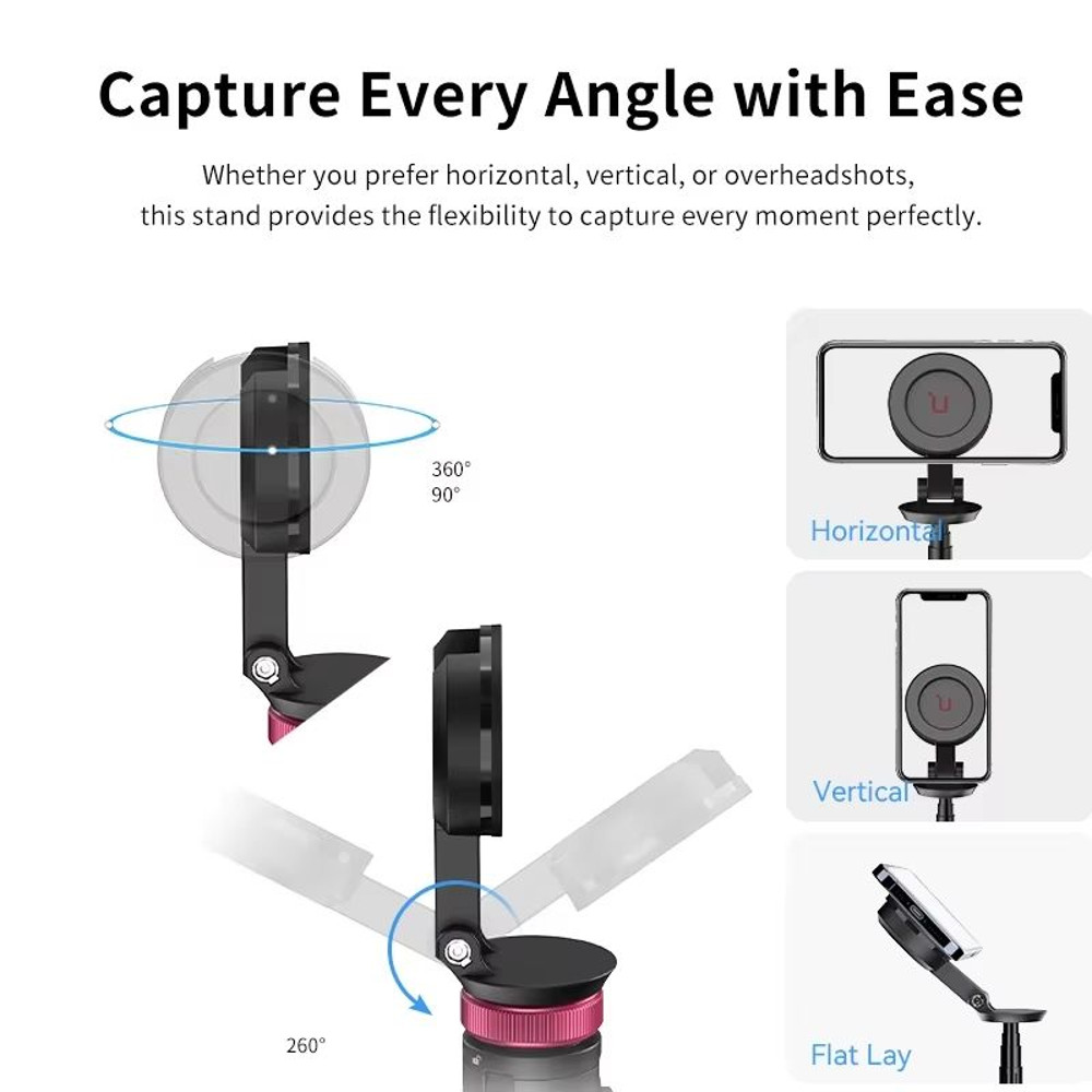 Ulanzi MT84 MagSafe Selfie Stick Tripod  153M Phone Tripod With Bluetooth Remote For IPhone Vloggin 2