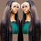 HD 360 Full Lace Wig  36 Bone Straight Human Hair Wig With PrePlucked 13x6 Lace Frontal For Women 1