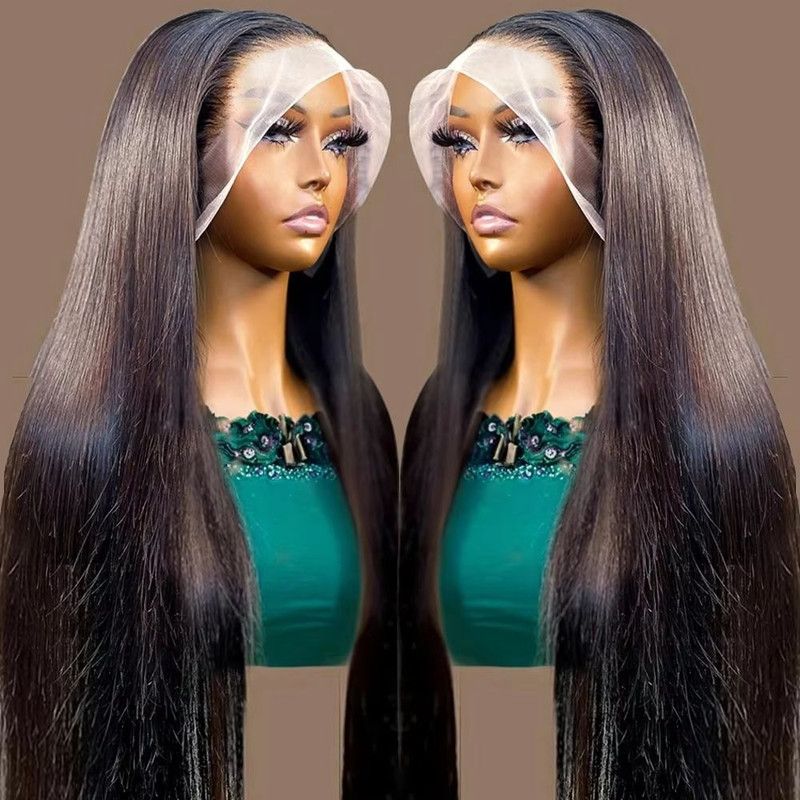 HD 360 Full Lace Wig  36 Bone Straight Human Hair Wig With PrePlucked 13x6 Lace Frontal For Women 1