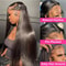 HD 360 Full Lace Wig 36 Bone Straight Human Hair Wig With PrePlucked 13x6 Lace Frontal For Women 4
