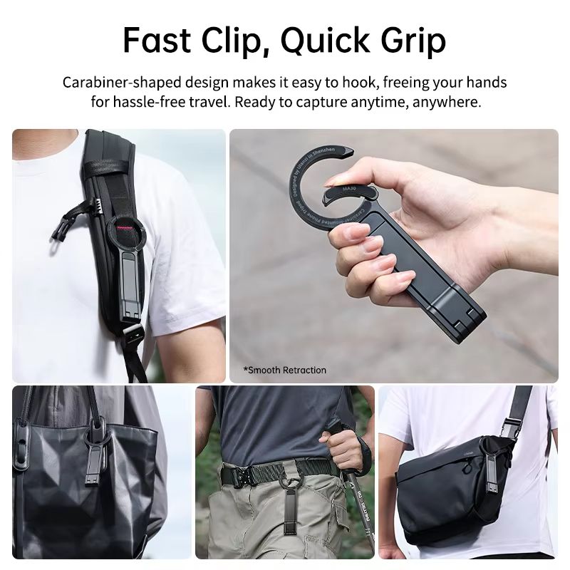 Ulanzi MA30 MagSafe Phone Tripod  DualSided Magnetic Phone Holder  Stand For IPhone Vlogging Travel 4