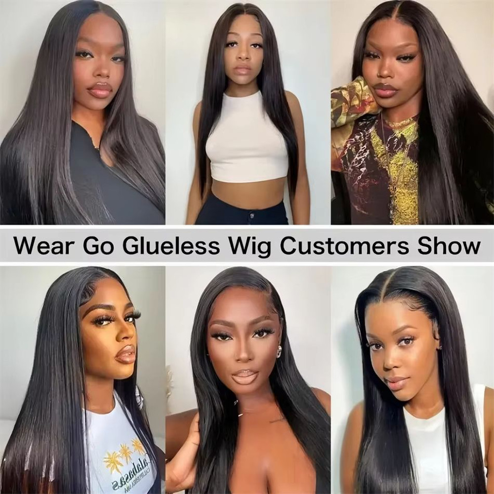 30 Glueless HD Lace Closure Wig  100 Human Hair PreCut Ready To Wear Bone Straight Wig 4x45x5 4