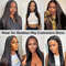 30 Glueless HD Lace Closure Wig  100 Human Hair PreCut Ready To Wear Bone Straight Wig 4x45x5 4