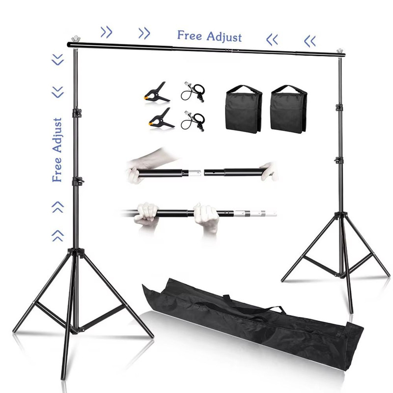 Photography Backdrop Stand  Adjustable Telescopic Background Stand For Studio Video And Party Decor 0