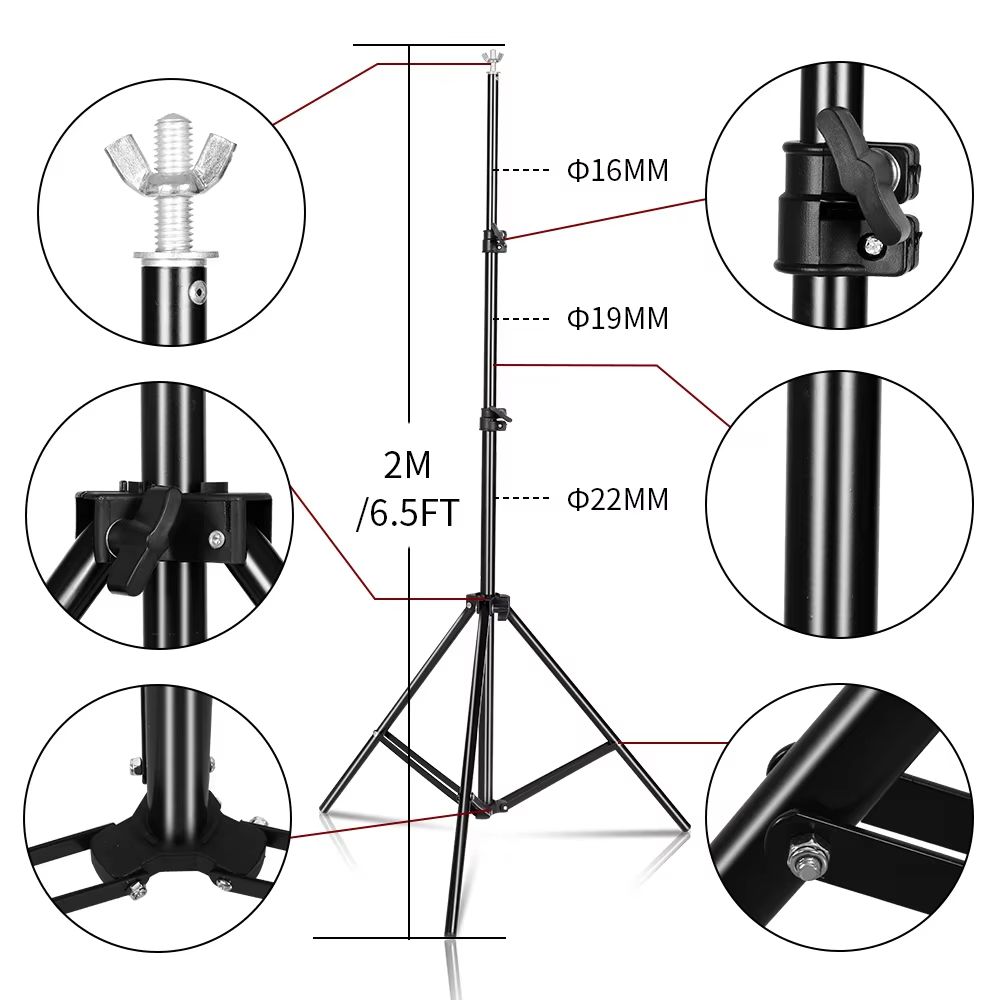 Photography Backdrop Stand  Adjustable Telescopic Background Stand For Studio Video And Party Decor 3
