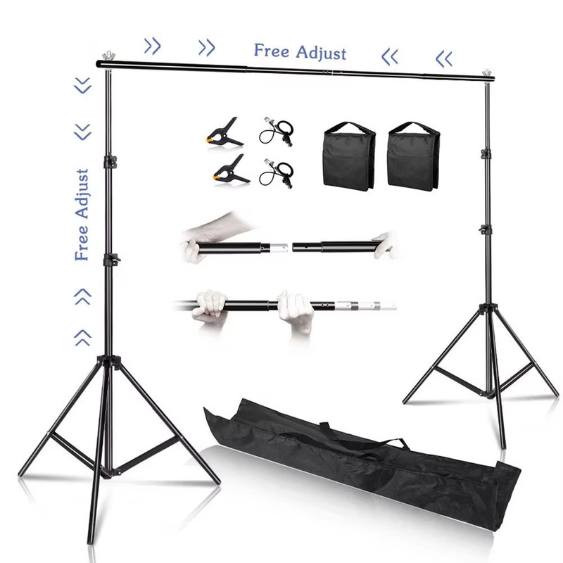 Photography Backdrop Stand  Adjustable Telescopic Background Stand For Studio Video And Party Decor 10