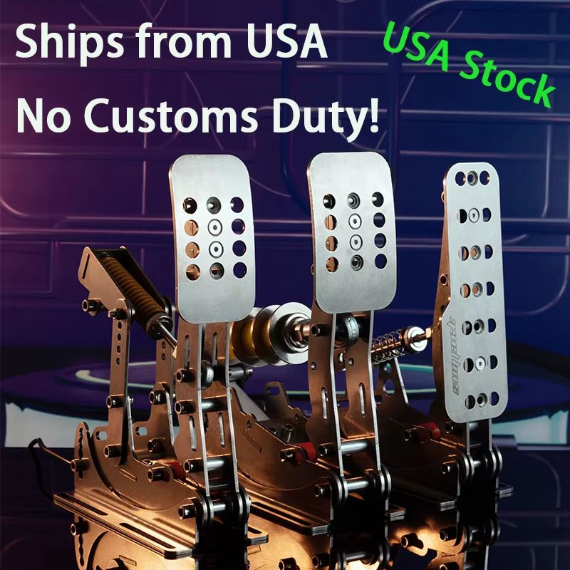 SIMJACK UT Sim Racing Pedals  Hydraulic Load Cell Pedals With Pressure Sensor For Realistic PC Raci 0