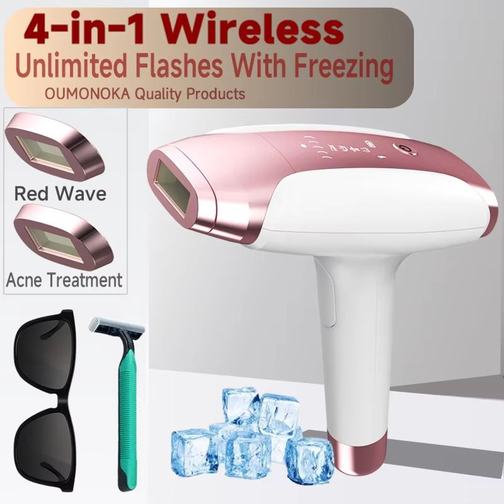 Permanent IPL Laser Hair Removal Device  Painless AtHome Hair Remover For Women  Men Bikini Face An 12
