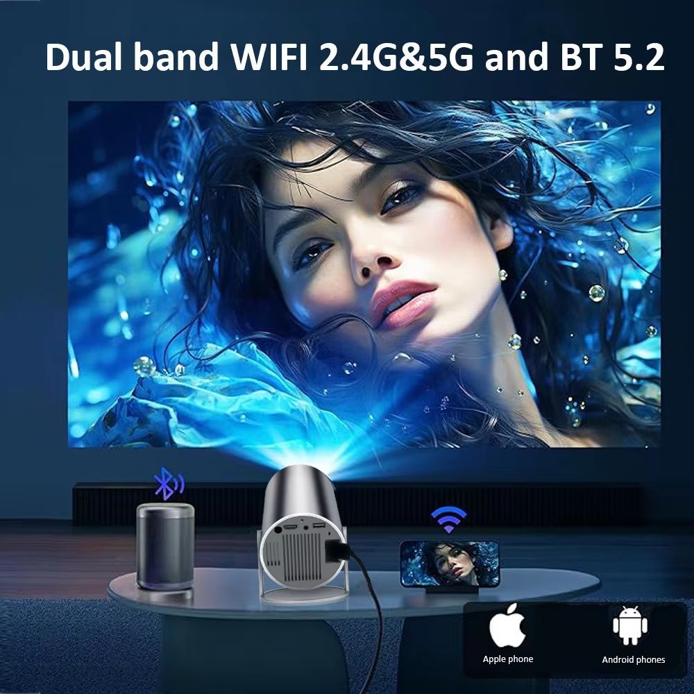 DITONG HY300 Plus Portable Projector HD 720P Android Mini LED Home Theater With 4K Support 2