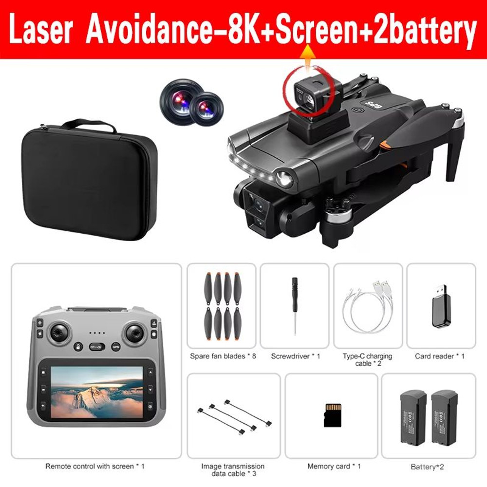 Xiaomi V198 GPS MAX Drone  8K HD Camera 5G WiFi Brushless Motors  Laser Obstacle Avoidance Folding  13