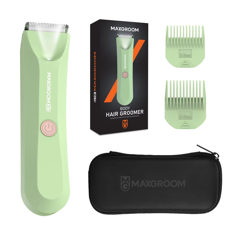 MAXGROOM Body Hair Trimmer For Men  Waterproof Electric Ball Trimmer With Replaceable Ceramic Blade 7