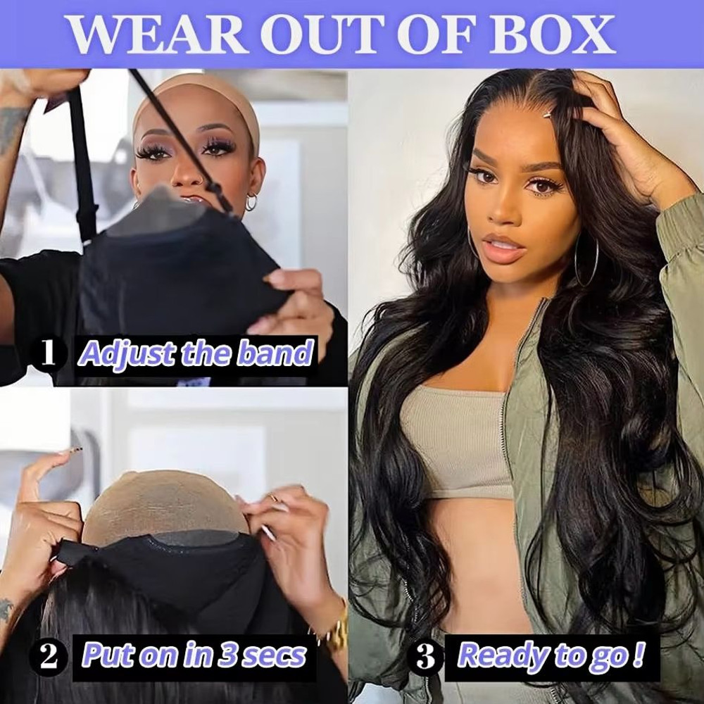 Body Wave Human Hair Wig  Glueless Lace Front Wig With 5x5 Lace Frontal Or 4x4 Brazilian Closure Re 1