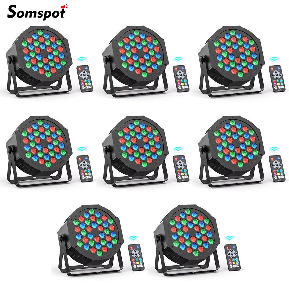 Somspot RGB Par Stage Lights  36 LED DMX  Remote Control Lighting For Parties Weddings  Live Events 0