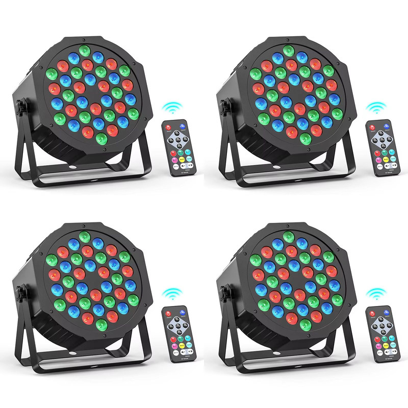 Somspot RGB Par Stage Lights  36 LED DMX  Remote Control Lighting For Parties Weddings  Live Events 6