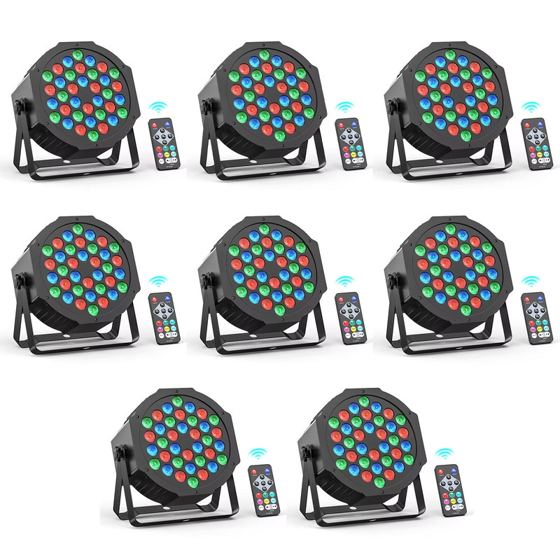Somspot RGB Par Stage Lights  36 LED DMX  Remote Control Lighting For Parties Weddings  Live Events 7