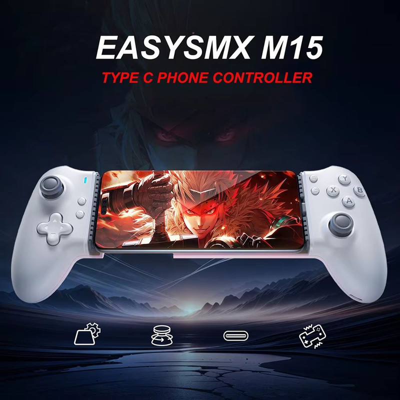 EasySMX M15 Mobile Game Controller  TypeC Hall Effect Mechanical Gamepad For Android IPhone 1516  C 0