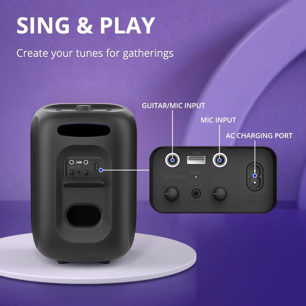 Tronsmart Halo 200 Bluetooth Speaker  120W 3Way Sound System With Mic Guitar Input  App Control 2