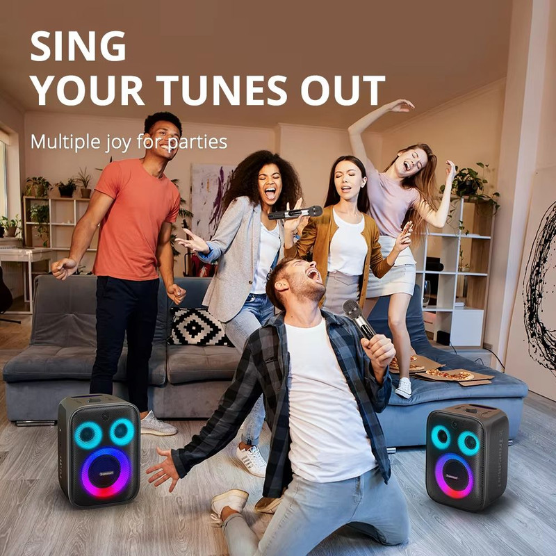 Tronsmart Halo 200 Bluetooth Speaker  120W 3Way Sound System With Mic Guitar Input  App Control 4