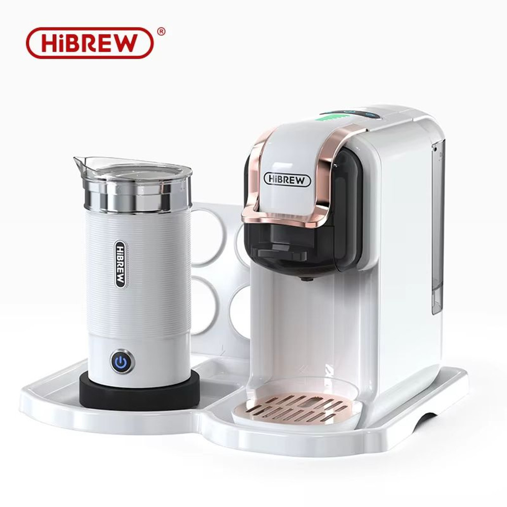 HiBREW 5in1 MultiCapsule Coffee Machine  19Bar Hot  Cold Espresso Maker Compatible With Nespresso D 10