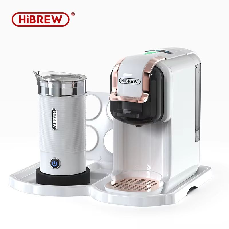 HiBREW 5in1 MultiCapsule Coffee Machine  19Bar Hot  Cold Espresso Maker Compatible With Nespresso D 10