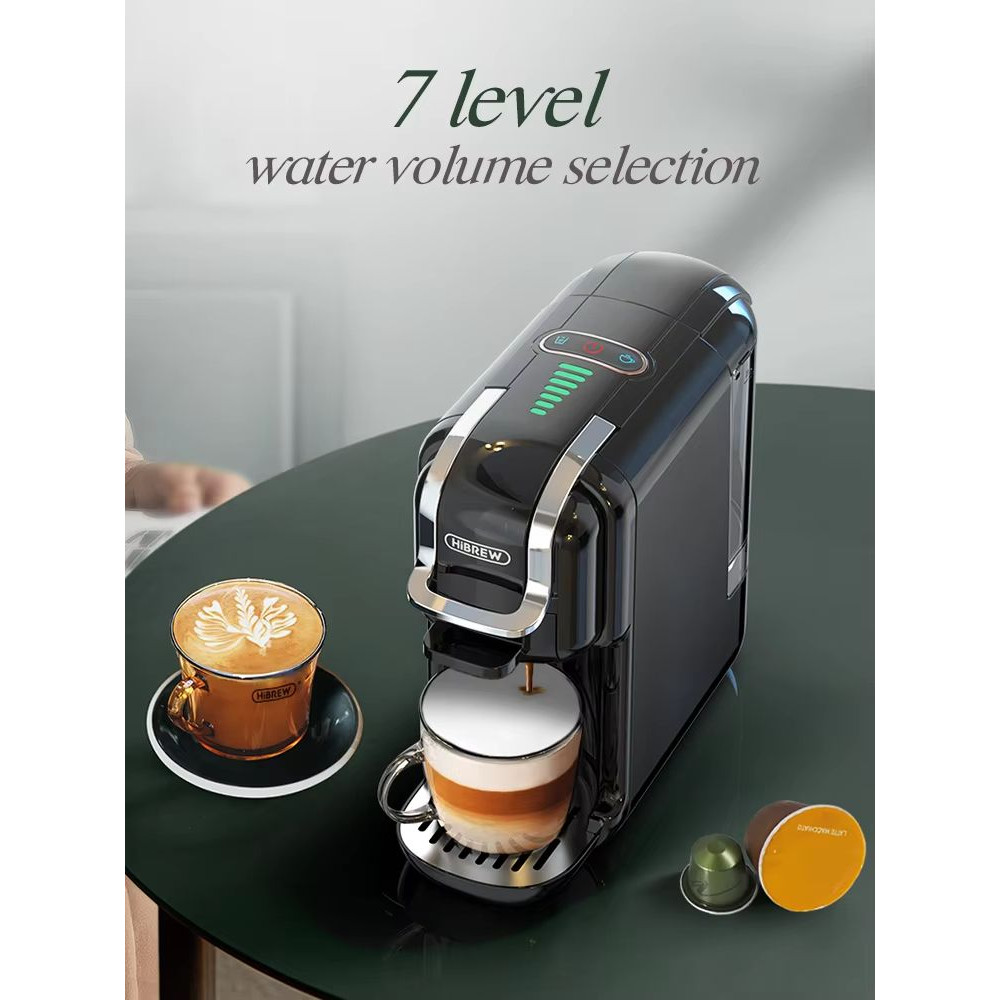HiBREW 5in1 MultiCapsule Coffee Machine  19Bar Hot  Cold Espresso Maker Compatible With Nespresso D 1