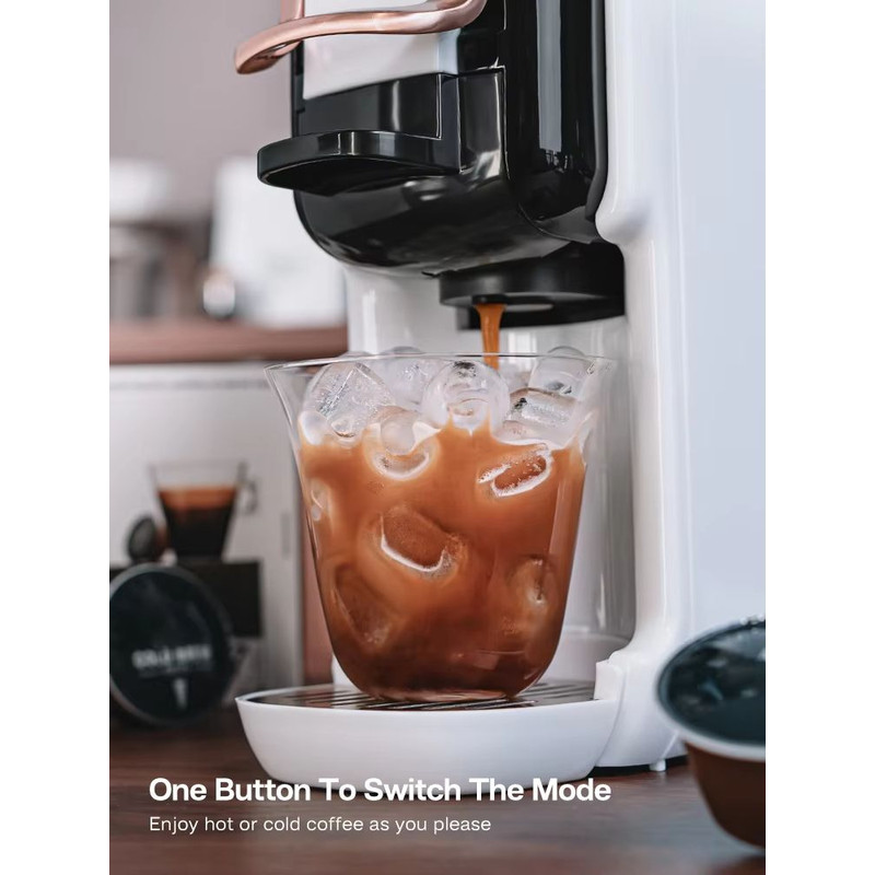 HiBREW 5in1 MultiCapsule Coffee Machine  19Bar Hot  Cold Espresso Maker Compatible With Nespresso D 4