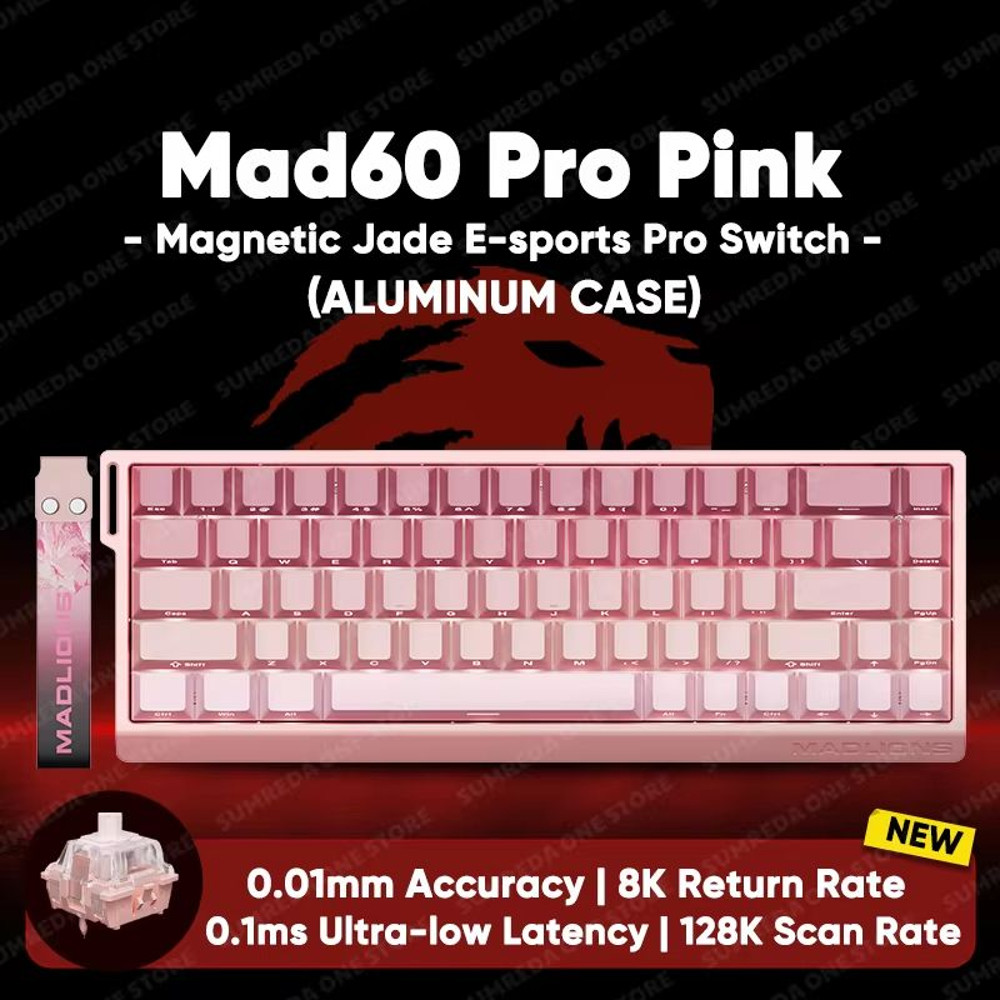 MADLIONS MAD60HE Mechanical Gaming Keyboard Magnetic Switch Wired Hot Swap 8K Polling Rate 8
