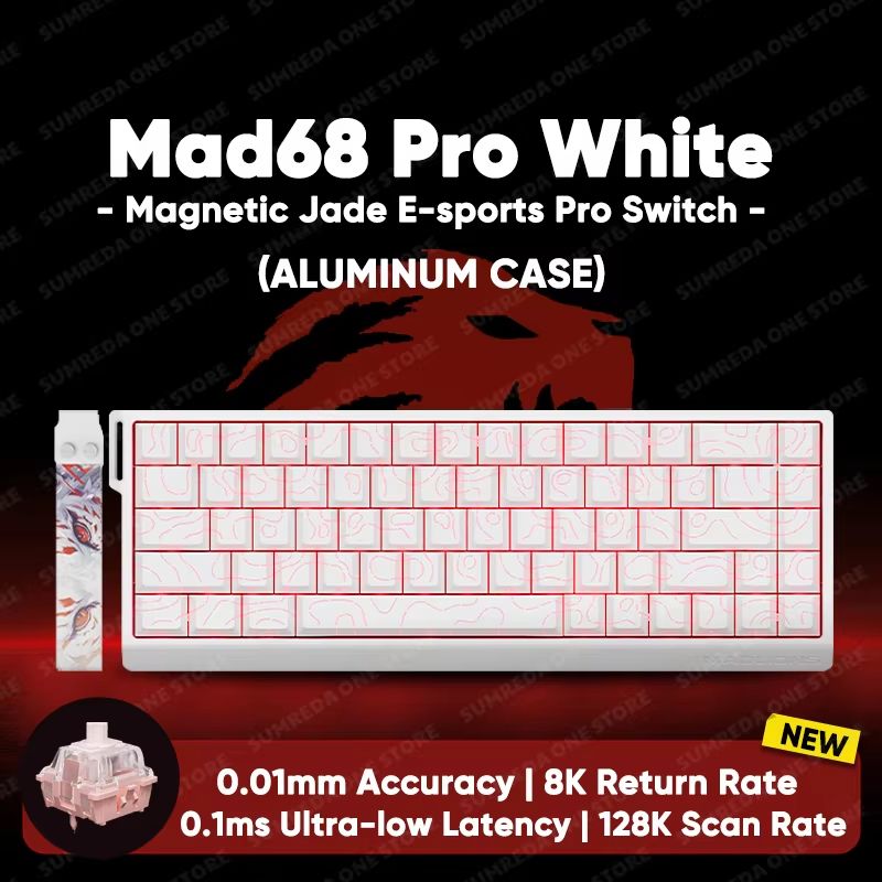 MADLIONS MAD60HE Mechanical Gaming Keyboard Magnetic Switch Wired Hot Swap 8K Polling Rate 11