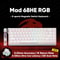 MADLIONS MAD60HE Mechanical Gaming Keyboard Magnetic Switch Wired Hot Swap 8K Polling Rate 15