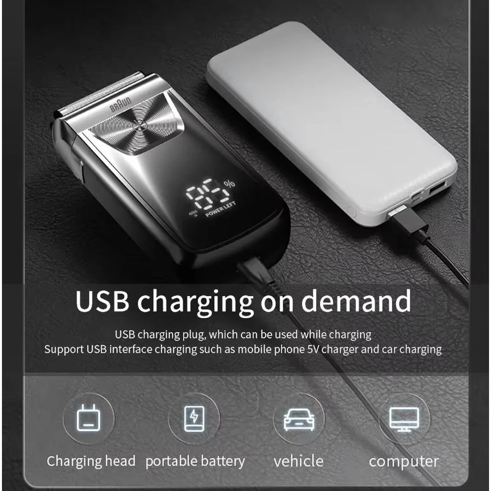 Braun 5120s Electric Foil Shaver Wireless Mens Razor For Bald Shaving Precision Hair Cutting 3