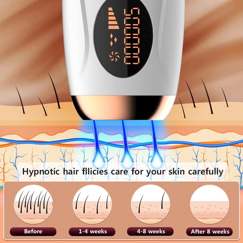 Permanent Laser Hair Removal Device 999999 Flashes Painless Epilator For Womens Face Legs Bikini 2