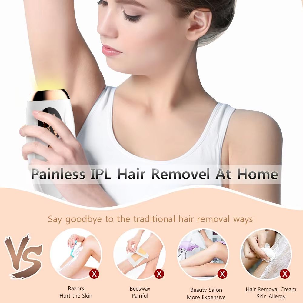 Permanent Laser Hair Removal Device 999999 Flashes Painless Epilator For Womens Face Legs Bikini 5