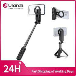 ulanzi jj03 magnetic phone tripod – wireless grip, selfie stick & desktop tripod for iphone 16, 15, 14, 13 pro & pro max