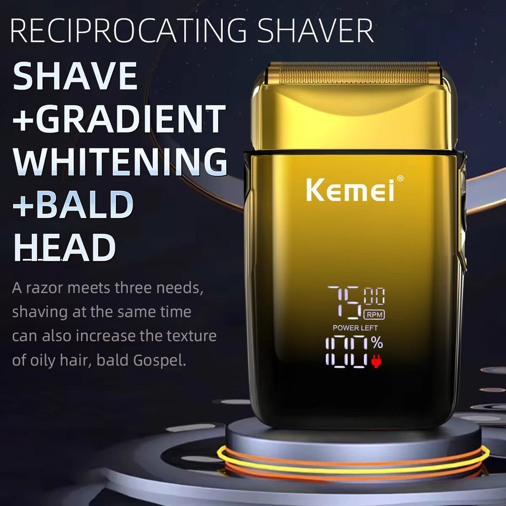 Kemei KMTX10 Professional Electric Shaver  7500RPM Beard Trimmer And Rechargeable Hair Razor For Me 1
