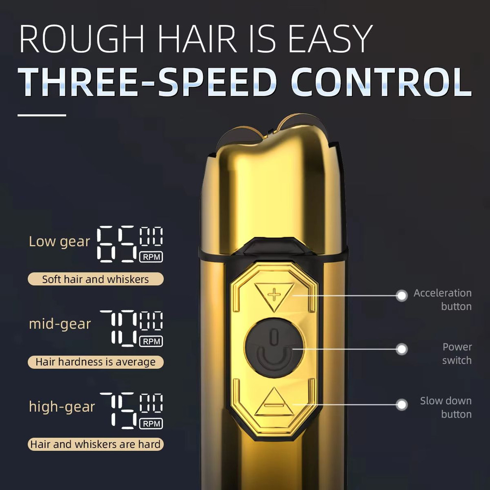 Kemei KMTX10 Professional Electric Shaver  7500RPM Beard Trimmer And Rechargeable Hair Razor For Me 3