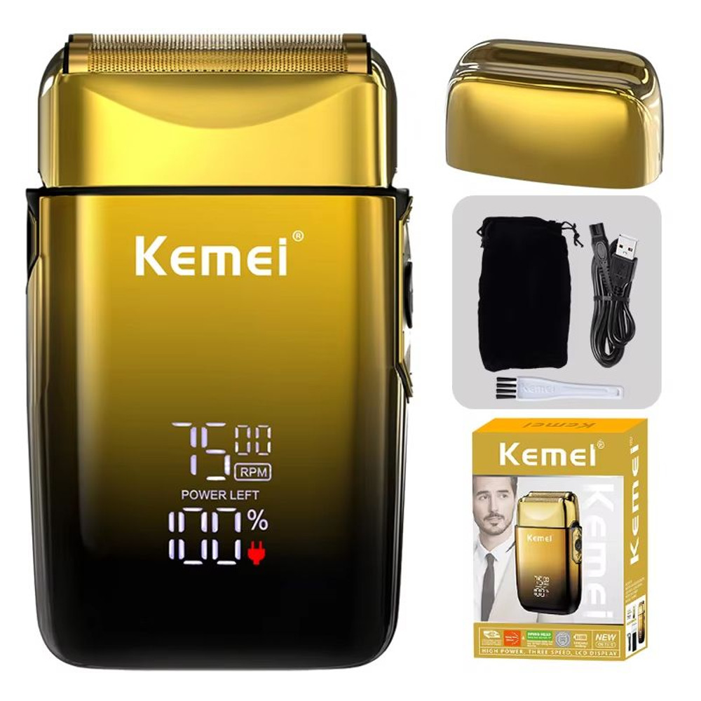 Kemei KMTX10 Professional Electric Shaver  7500RPM Beard Trimmer And Rechargeable Hair Razor For Me 7