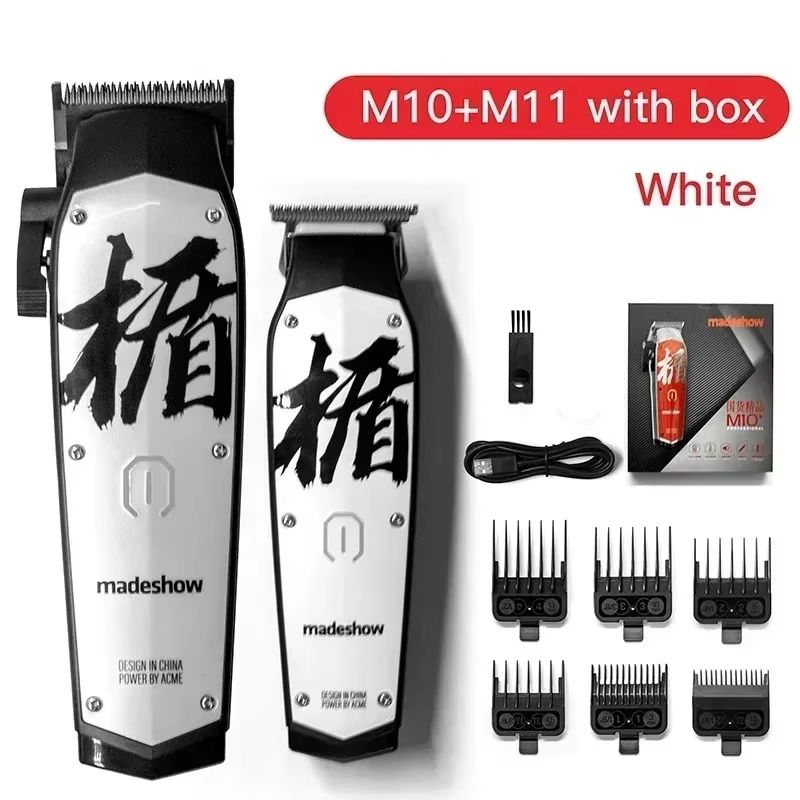 Madeshow M10 M11 Cordless Hair Clippers  Professional Barber Clipper  Haircut Machine For Men 10