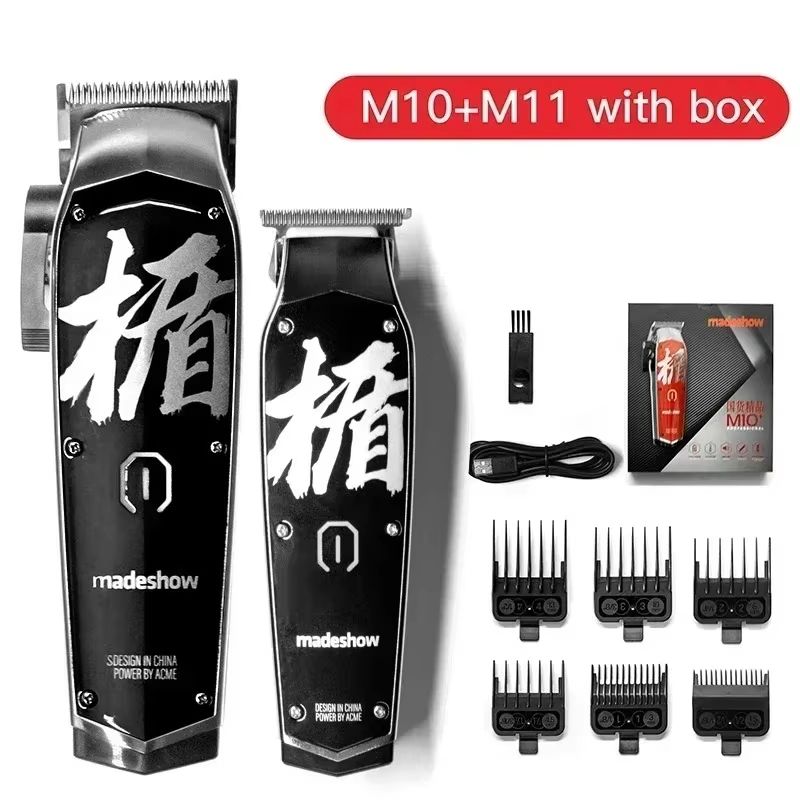 Madeshow M10 M11 Cordless Hair Clippers  Professional Barber Clipper  Haircut Machine For Men 14