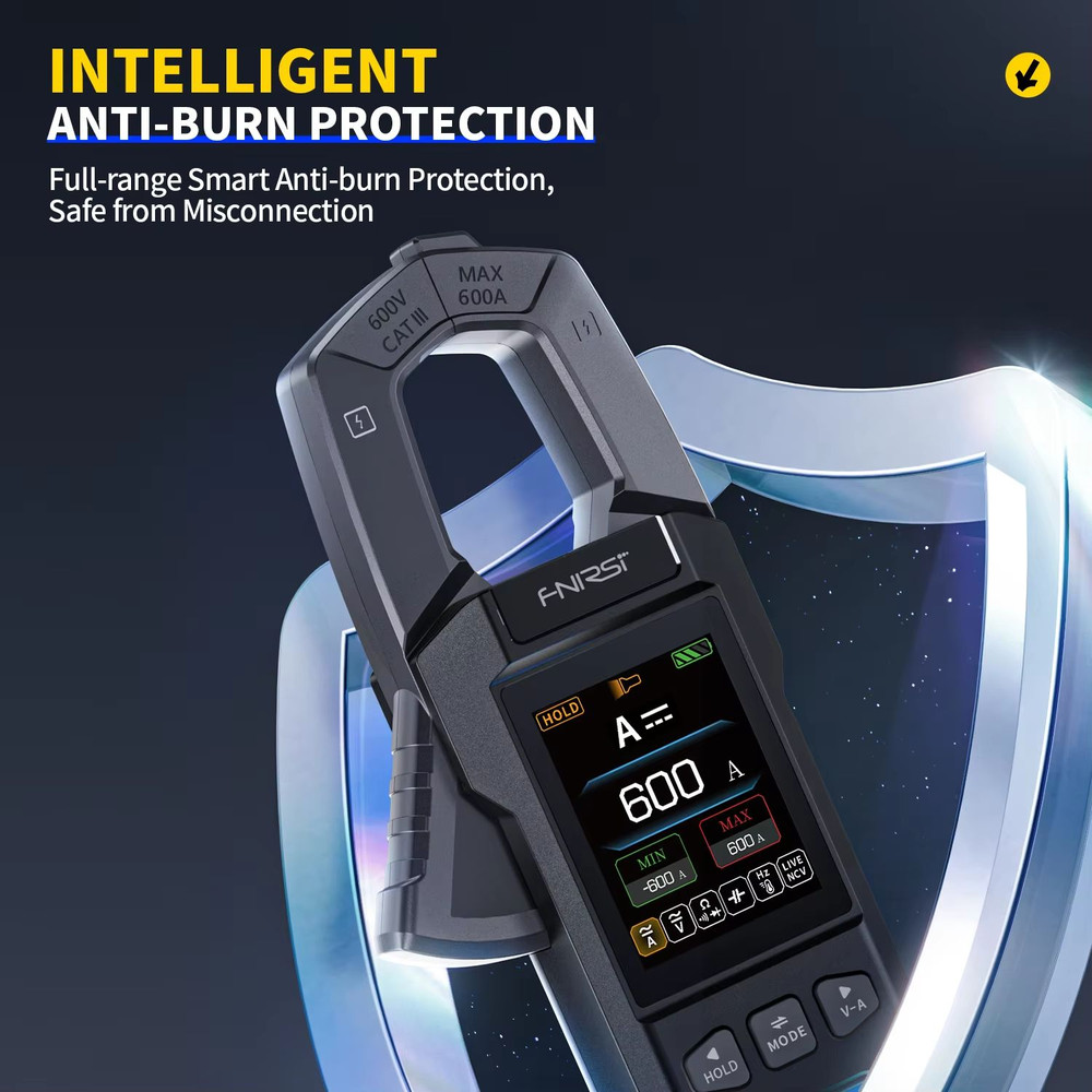 FNIRSI DMC100 Digital Clamp Meter With DCAC Current Measurement 10000 Counts And USB Charger 5