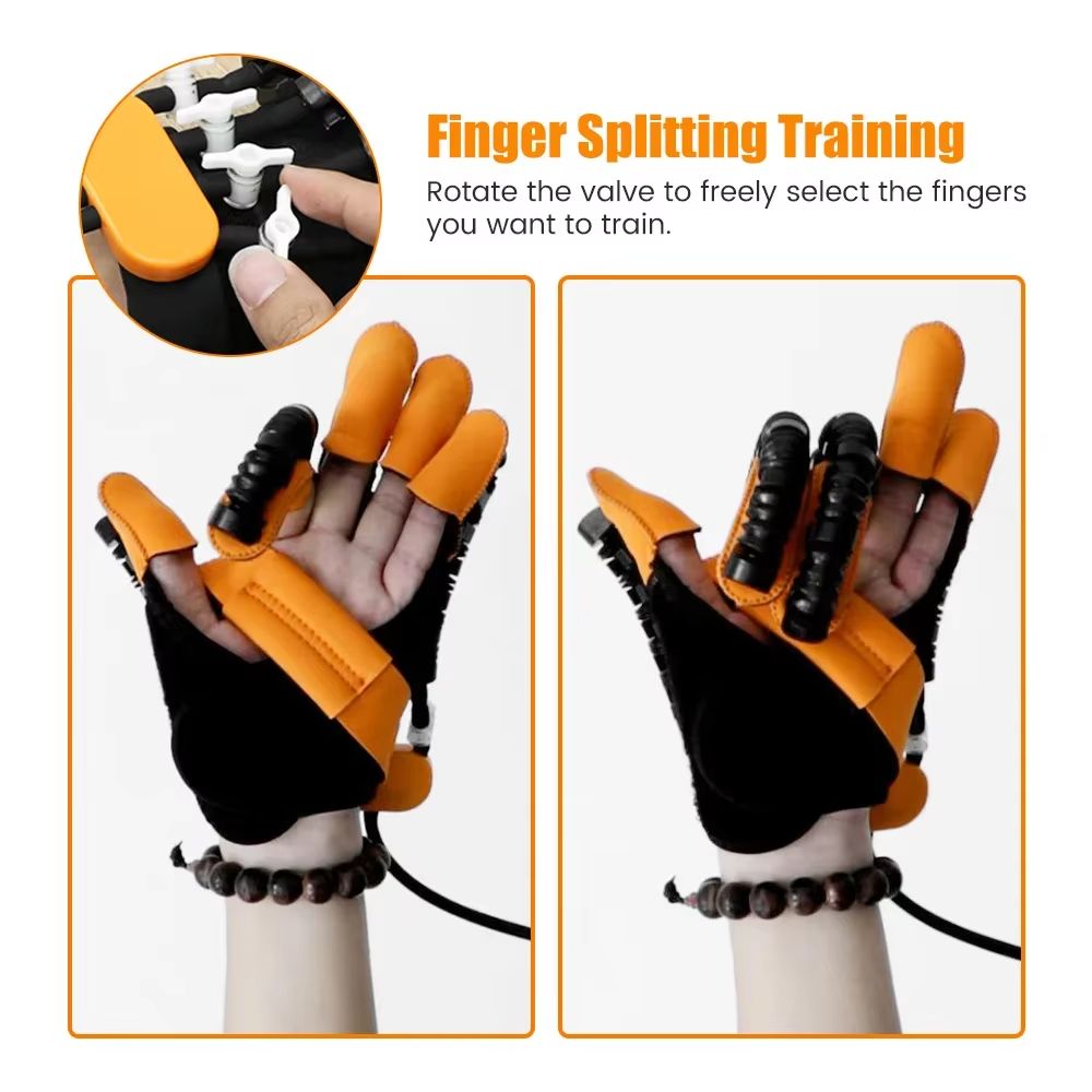 Upgraded Rehabilitation Robot Gloves  Stroke Recovery Hand Trainer For Hemiplegia Finger Exercise   2